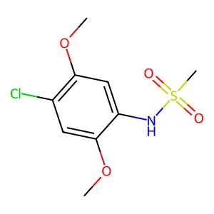 N-(4-chloro-2,5-dimethoxyphenyl)methanesulfonamide structure