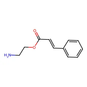 2-Aminoethyl 3-phenylprop-2-enoate structure