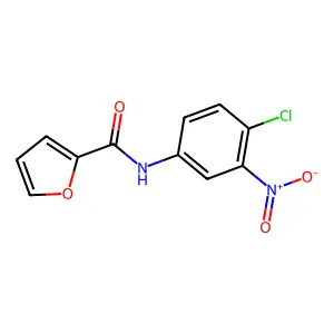 N-(4-chloro-3-nitrophenyl)furan-2-carboxamide structure