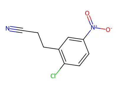 3-(2-Chloro-5-nitrophenyl)propanenitrile structure