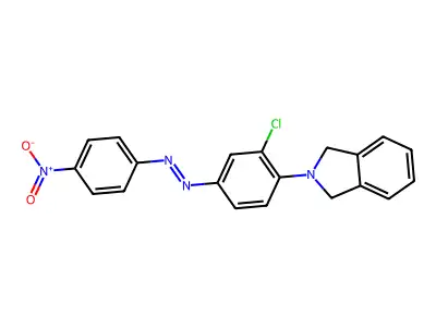 2-{2-chloro-4-[(E)-(4-nitrophenyl)diazenyl]phenyl}isoindoline structure