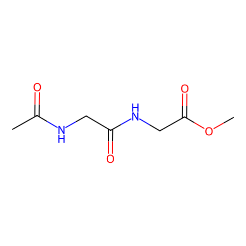 Methyl {[(acetylamino)acetyl]amino}acetate structure