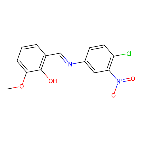 2-{[(4-Chloro-3-nitrophenyl)imino]methyl}-6-methoxyphenol structure