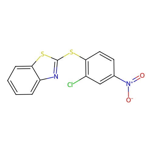 2-[(2-Chloro-4-nitrophenyl)sulfanyl]-1,3-benzothiazole structure