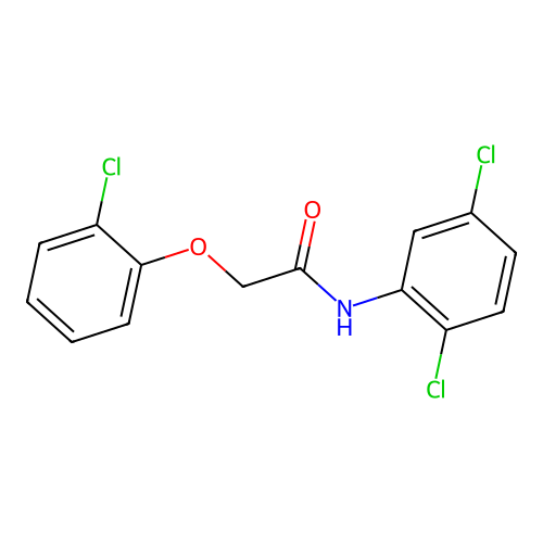 2-(2-chlorophenoxy)-N-(2,5-dichlorophenyl)acetamide structure