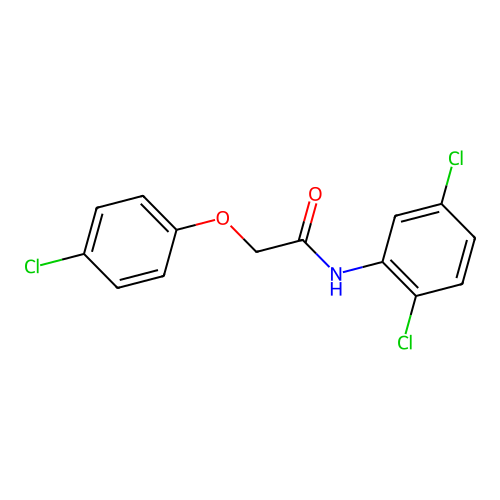 2-(4-chlorophenoxy)-N-(2,5-dichlorophenyl)acetamide structure