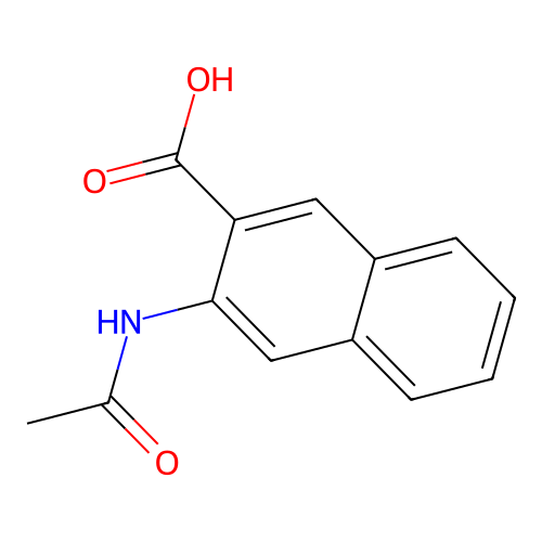 3-(Acetylamino)-2-naphthoic acid structure