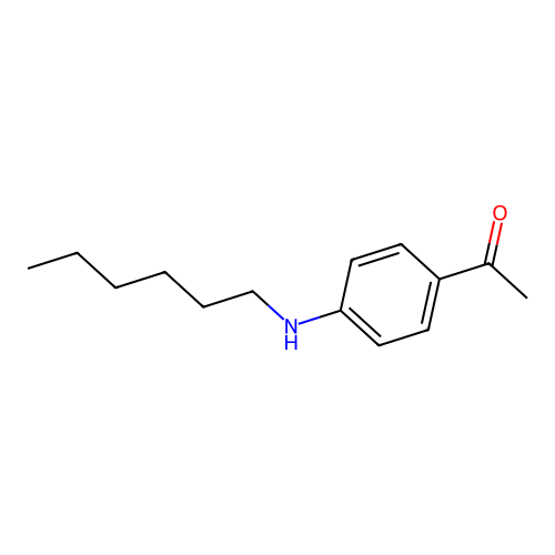 1-[4-(Hexylamino)phenyl]ethanone structure