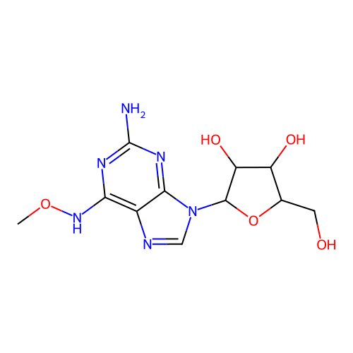 Guanosine-13C,15N2 6-(O-Methyloxime) structure
