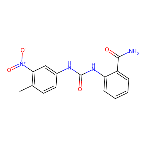 1-(2-Carbamoylphenyl)-3-(4-methyl-3-nitrophenyl)urea structure