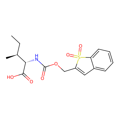 N-Bsmoc-L-isoleucine structure
