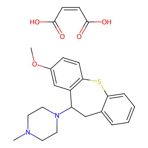 Octometothepin maleate structure