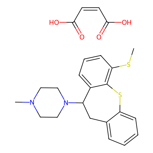 Metitepin maleate structure