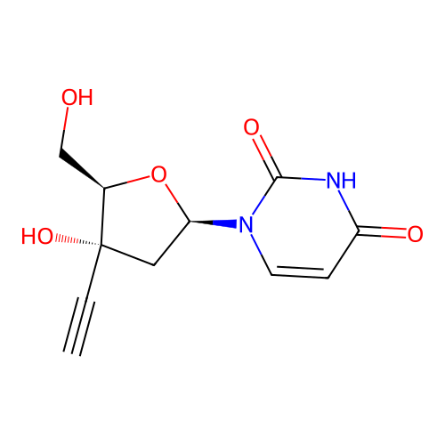 2'-Deoxy-3'-C-ethynyluridine structure