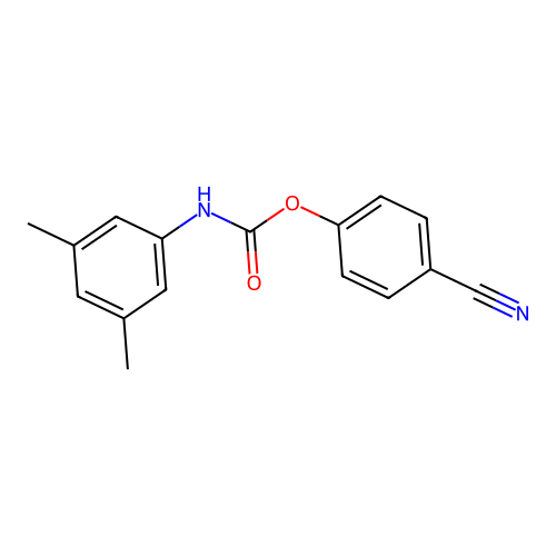 4-Cyanophenyl N-(3,5-xylyl)carbamate structure