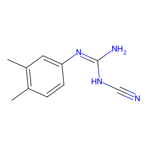 1-Cyano-3-(3,4-dimethylphenyl)guanidine structure