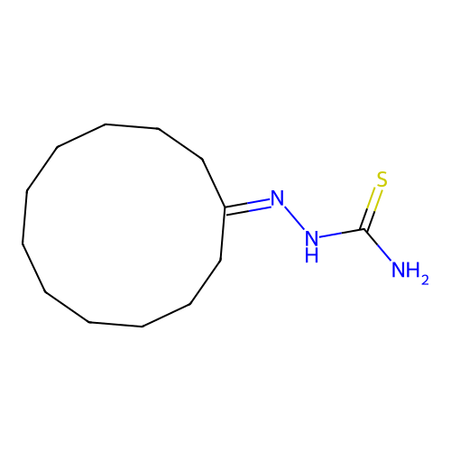 (Cyclododecylideneamino)thiourea structure