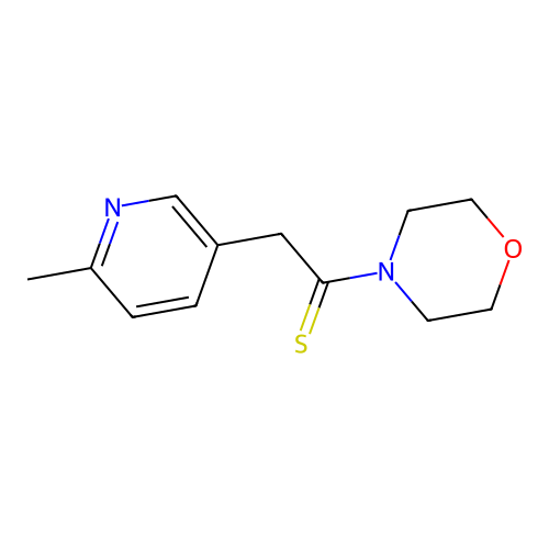 2-(6-Methyl-pyridin-3-yl)-1-morpholin-4-yl-ethanethione structure