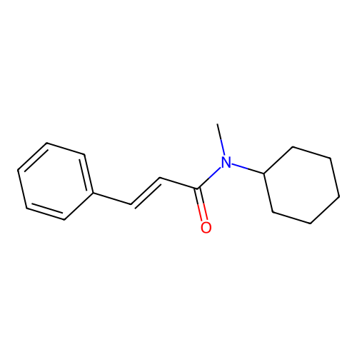 N-Cyclohexyl-N-methylcinnamamide structure