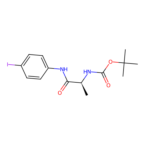 tert-Butyl [(2S)-1-(4-iodoanilino)-1-oxopropan-2-yl]carbamate structure