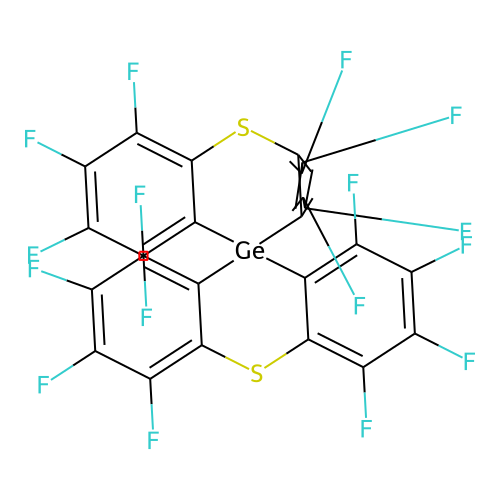 10,10'-Spirobi[10H-phenothiagermanin], 1,1',2,2',3,3',4,4',6,6',7,7',8,8',9,9'-hexadecafluoro- structure