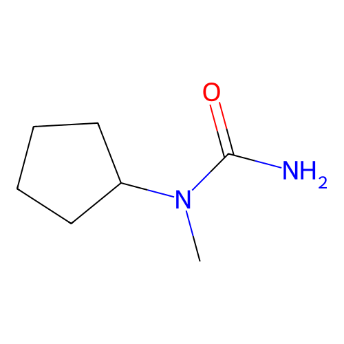 1-Cyclopentyl-1-methylurea structure