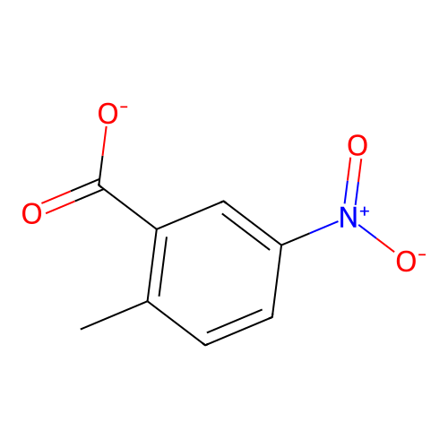 2-Methyl-5-nitrobenzoate structure