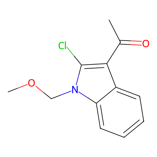 1-[2-chloro-1-(methoxymethyl)-1H-indol-3-yl]ethanone structure