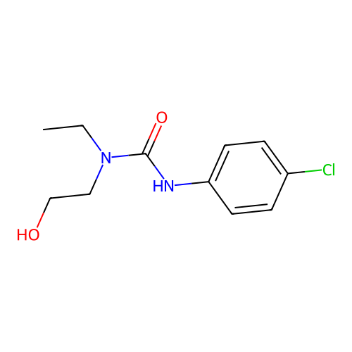 3-(4-Chlorophenyl)-1-ethyl-1-(2-hydroxyethyl)urea structure