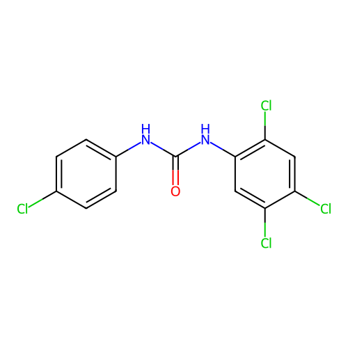 1-(4-Chlorophenyl)-3-(2,4,5-trichlorophenyl)urea structure
