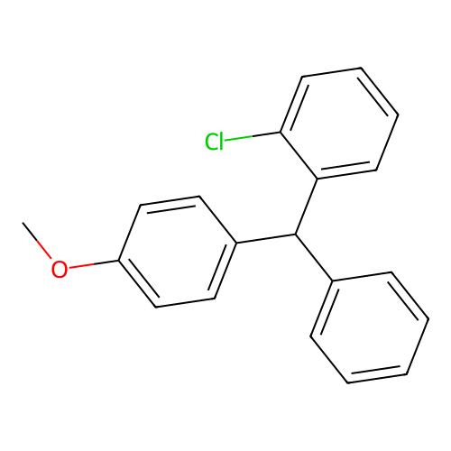 1-Chloro-2-[(4-methoxyphenyl)-phenylmethyl]benzene structure