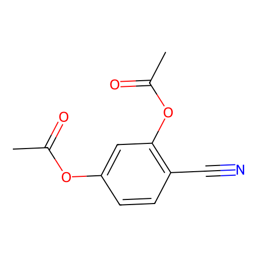 2,4-Diacetoxybenzonitrile structure