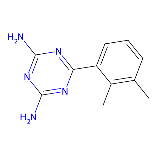 6-(2,3-二甲基苯基)-1,3,5-三嗪-2,4-二胺 structure