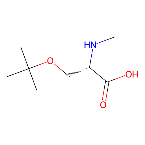 N-Me-Ser(Tbu)-OH structure