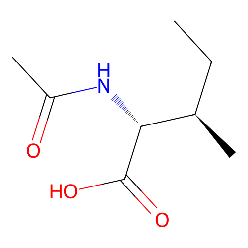 (2R,3R)-2-acetamido-3-methylpentanoic acid structure