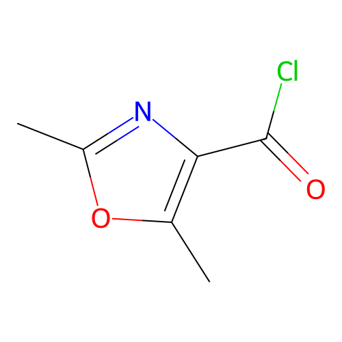 2,5-Dimethyl-1,3-oxazole-4-carbonyl chloride structure