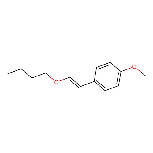 1-[(E)-2-butoxyethenyl]-4-methoxybenzene structure