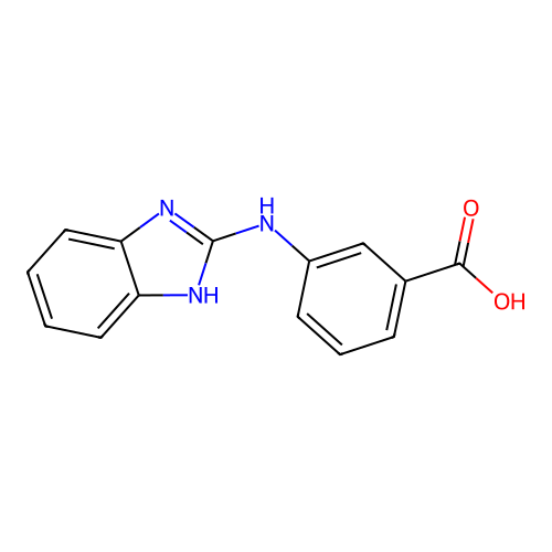 3-(1H-benzimidazol-2-ylamino)benzoic acid structure
