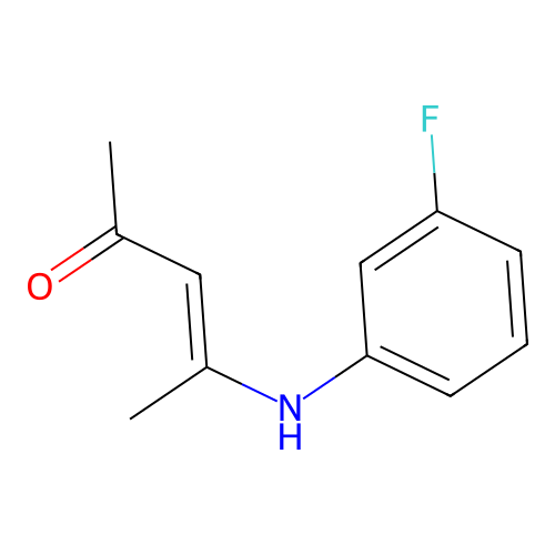 4-(3-Fluoroanilino)pent-3-en-2-one structure