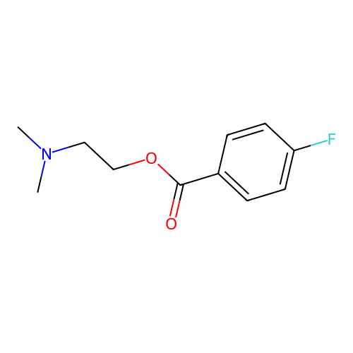 2-(Dimethylamino)ethyl 4-fluorobenzoate structure