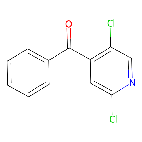 (2,5-Dichloropyridin-4-yl)(phenyl)methanone structure