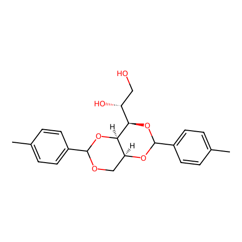 Di-p-methylbenzylidenesorbitol structure