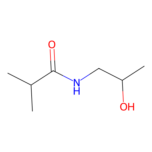 N-(2-hydroxypropyl)-2-methylpropanamide structure