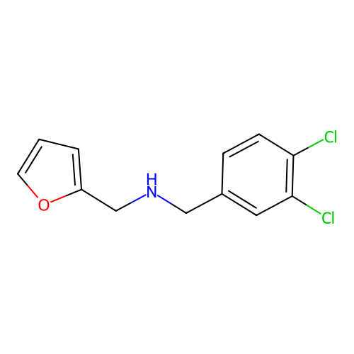 1-(3,4-dichlorophenyl)-N-(furan-2-ylmethyl)methanamine structure