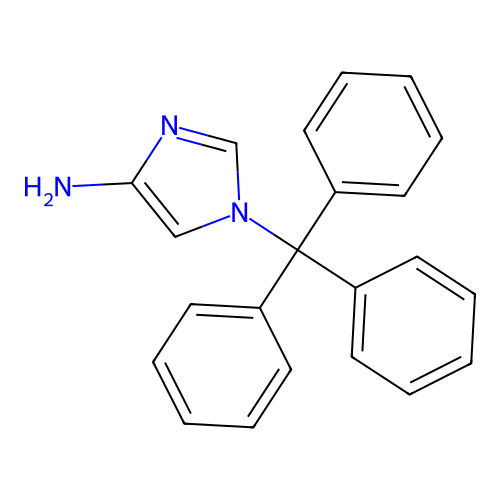 1-trityl-1H-imidazol-4-amine structure