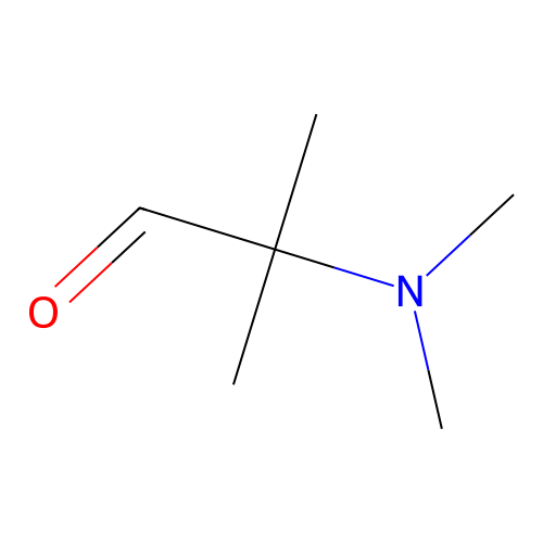 2-(Dimethylamino)-2-methylpropanal structure