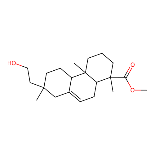 Methyl 16-hydroxypimar-7-en-18-oate structure