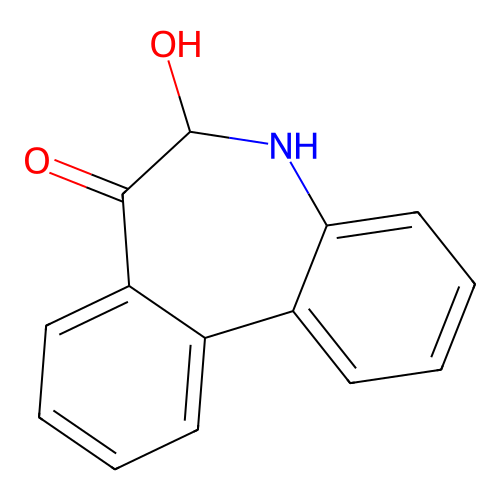 6-Hydroxy-5,6-dihydro-7h-dibenzo[b,d]azepin-7-one structure