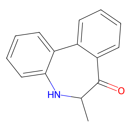 6-Methyl-5,6-dihydro-7h-dibenzo[b,d]azepin-7-one structure
