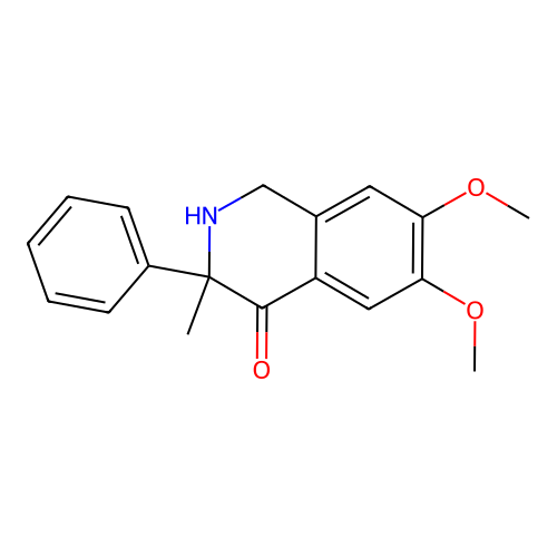 6,7-Dimethoxy-3-methyl-3-phenyl-2,3-dihydroisoquinolin-4(1h)-one structure